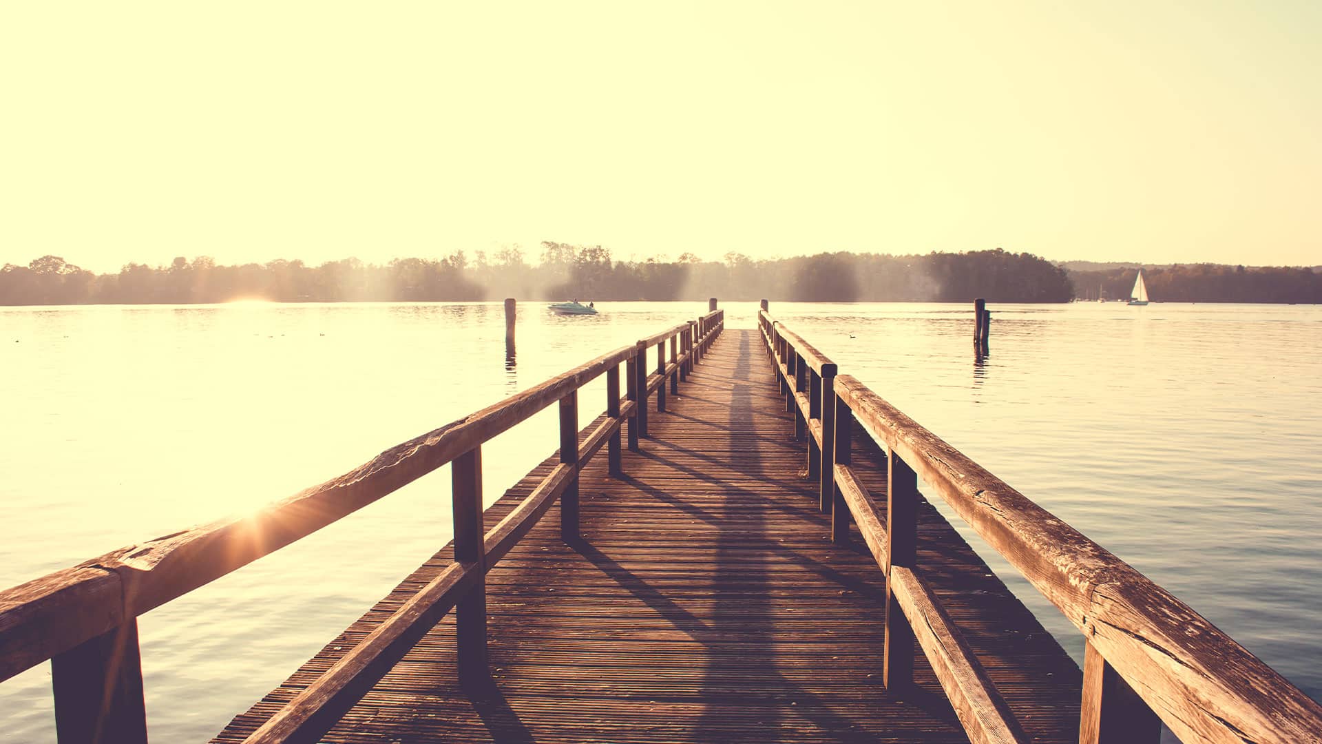 Dock and lake railings