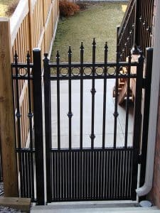 Black Gate Leading Into Backyard
